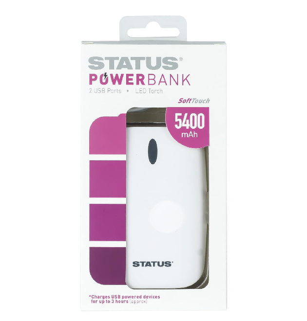STATUS Power Bank, 2 USB Powerbank 5400mAh
