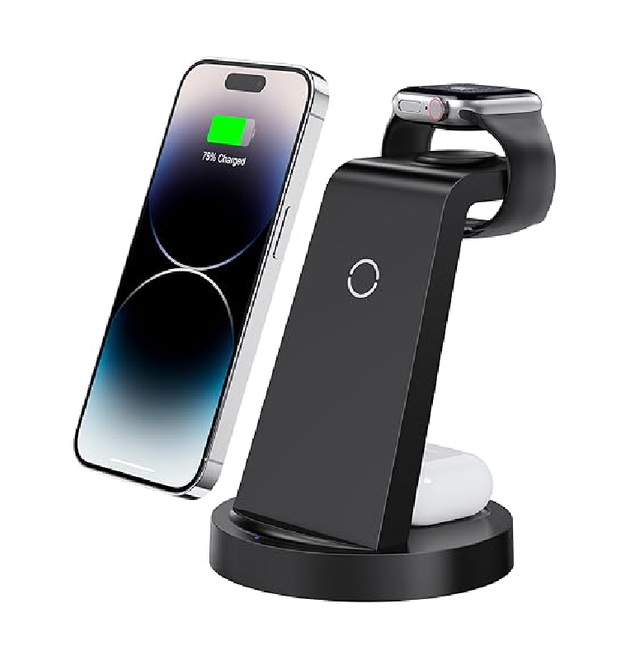 3 in 1 Charging Station for iPhone, Wireless Charger for iPhone