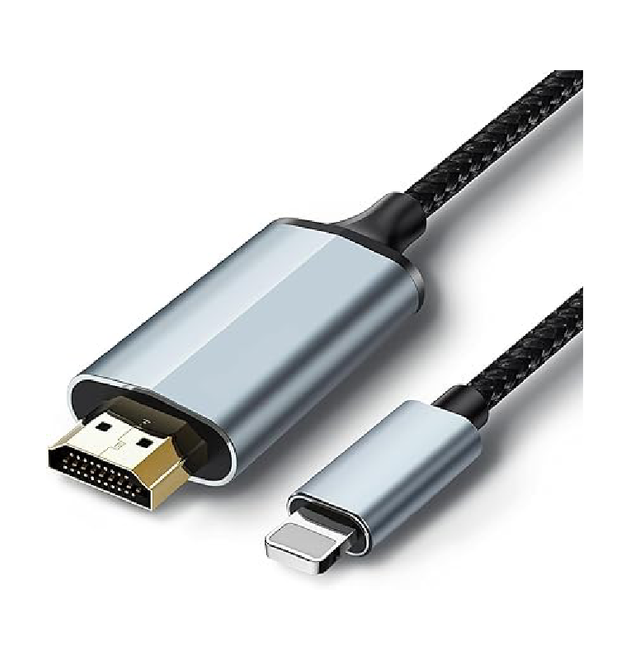 HDMI Cable for iPhone to TV Compatible with iPhone14, 13, 12 & YouTube to TV Output