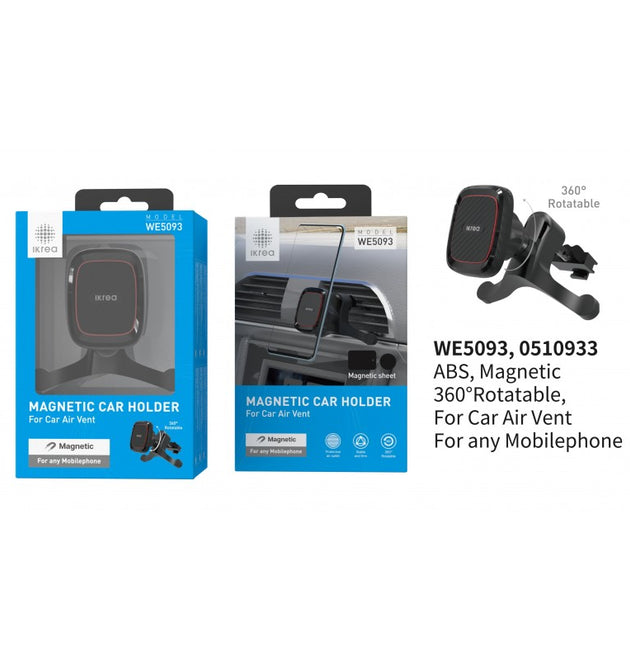 WE5093 Magnetic Universal Smart Phone Holder, Red