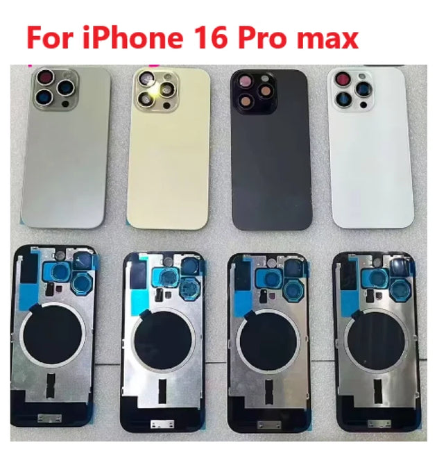 iPhone 16 Pro Max Back Housing Frame and Glass Assembly
