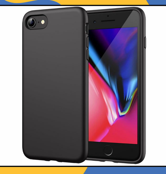 iPhone 7 Plus / 8 Plus Case Liquid Silicone Shockproof Matte TPU Cover UK Stock