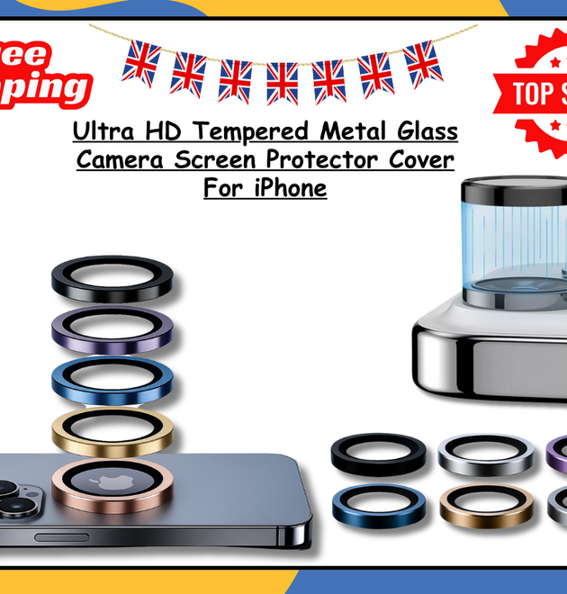 Metal Camera Lens Protector Glass Ring Cover For iPhone 15 16 Pro Max Plus UK