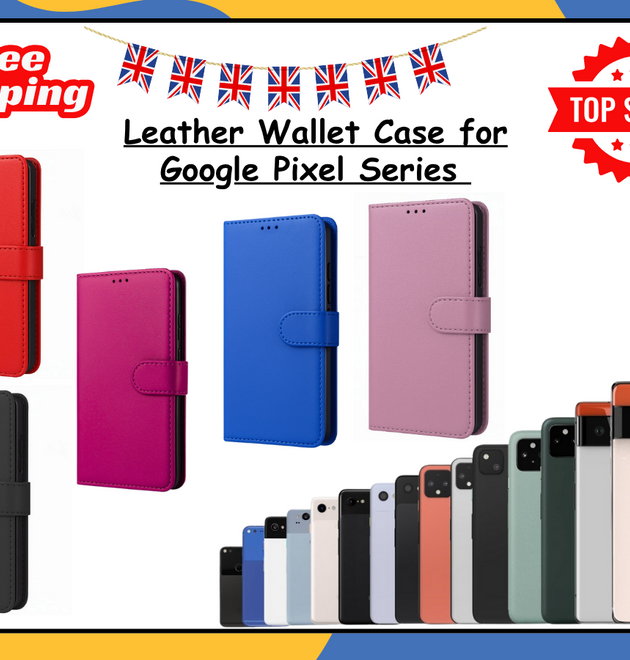 For Google Pixel 8, 7A 6 Pro Phone Case Leather Wallet Card Flip Stand Cover UK