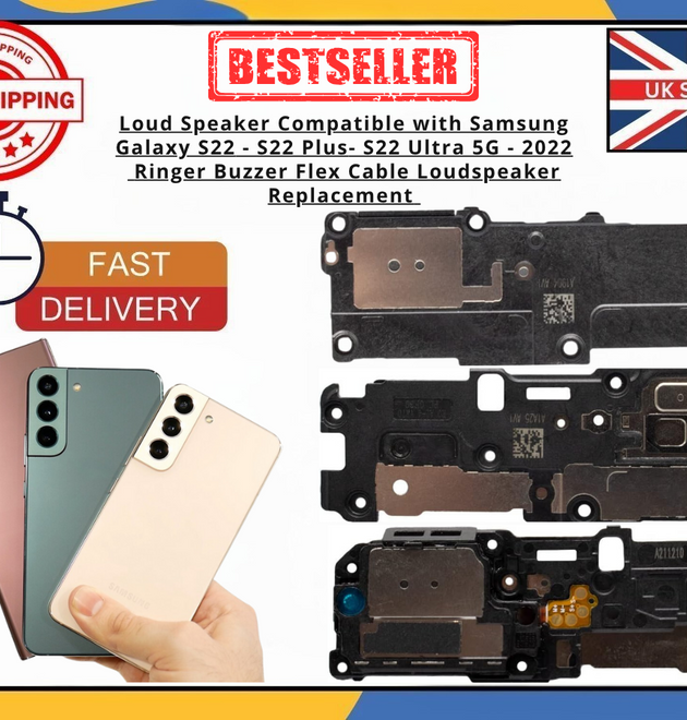 Samsung S22 S22+ S22 Ultra 4G/5G Loudspeaker Buzzer OEM Internal Replacement UK