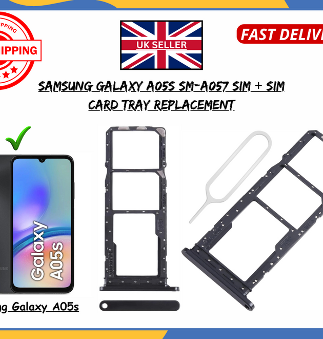 For Samsung Galaxy A05s SM-A057 Dual SIM SD Card Tray Slot Holder Replacement UK