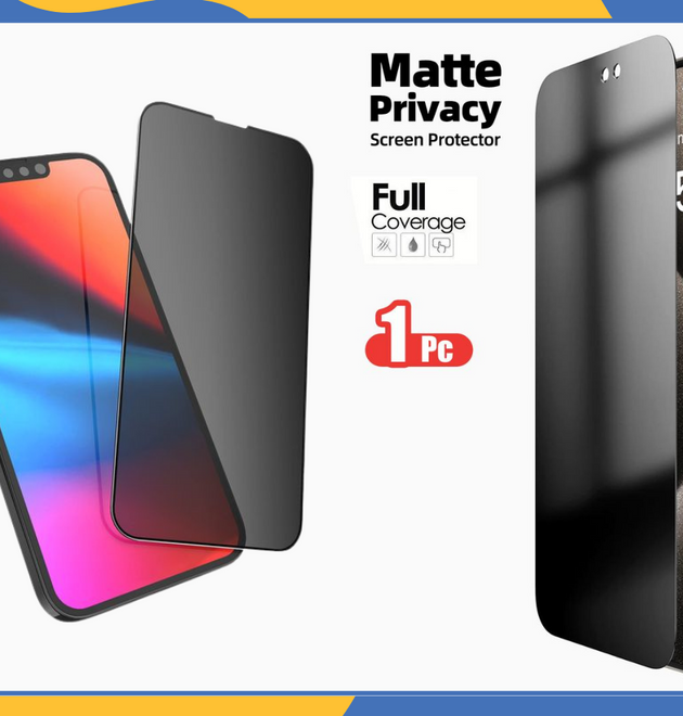 Privacy Tempered Glass Screen Protector For iPhone 16 15 14 13 12 11 XR Pro Max