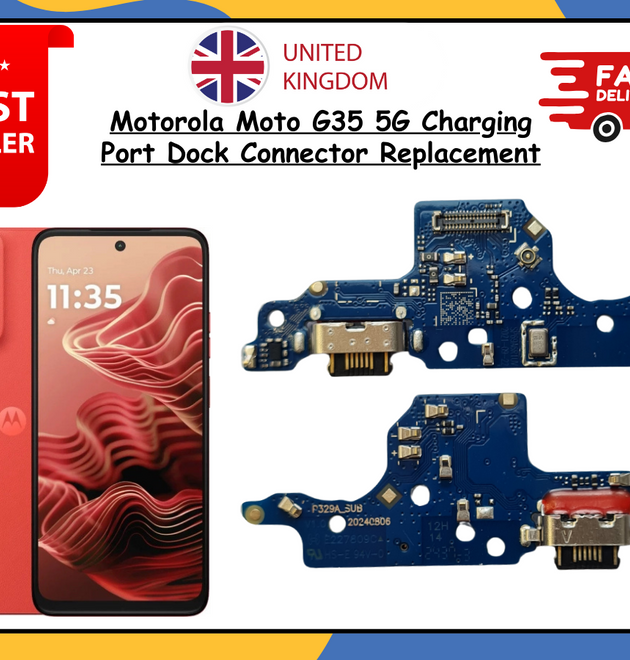 New Motorola Moto G35 5G Charging Port Dock Connector Flex Cable Replacement UK
