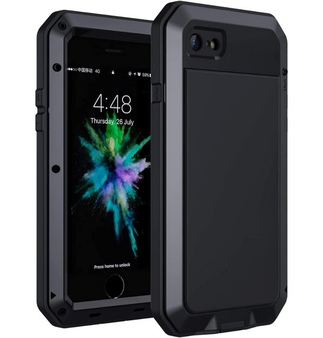 Aluminum Heavy Duty Armor Military Screw Case for iPhone 7-16 Pro Max & S21-S24