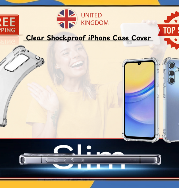 For Samsung Galaxy A54 A52 A32 5G A Series Clear Shockproof Phone Case Cover UK