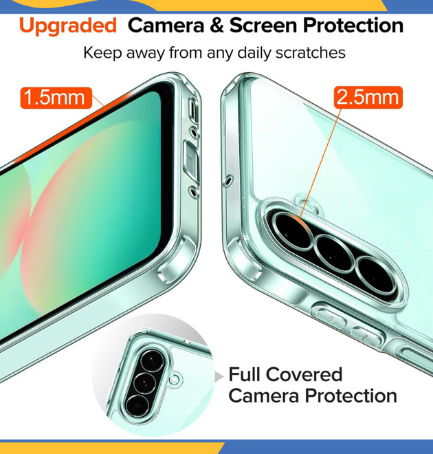Samsung Galaxy A26 5G Clear Silicone Gel Case – Shockproof TPU Phone Cover