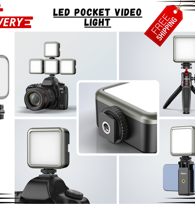 Portable RGB LED Video Light Mini Photography Fill Light for Camera & Streaming