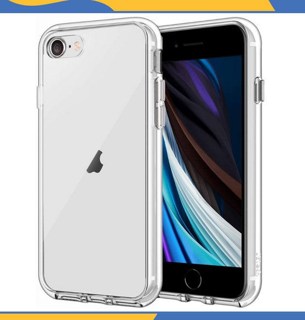 iPhone 7/8/SE (2020/2022) Clear Shockproof Silicone Gel Case Cover - UK Seller