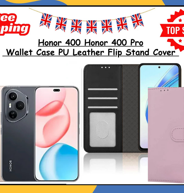Honor 400 / 400 Pro Leather Wallet Case Flip Stand Card Holder Phone Cover UK