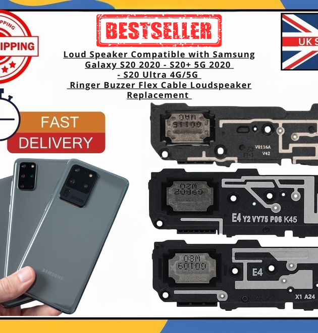 Samsung S20 S20+ S20 Ultra Loudspeaker Buzzer Ringer OEM Internal Replacement UK