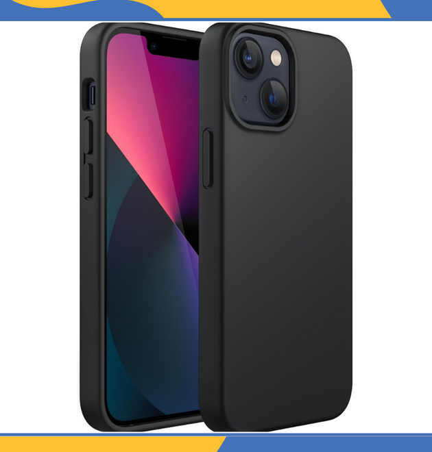 iPhone 14 15 Plus Liquid Silicone Case Shockproof Matte TPU Phone Cover UK Stock