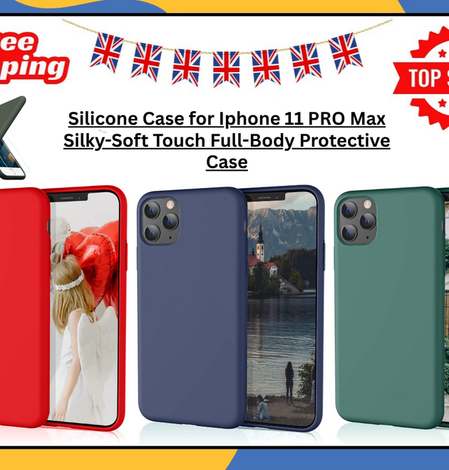 iPhone 11 Pro Max Liquid Silicone Case Shockproof Matte TPU Back Phone Cover UK