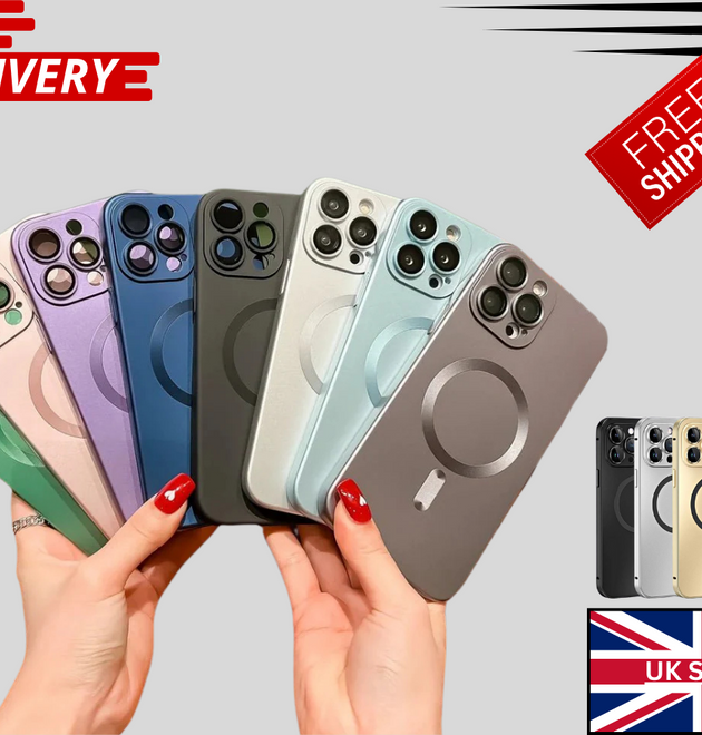 For iPhone 16 Pro Max MagSafe Case Matte Shockproof Magnetic Slim Cover