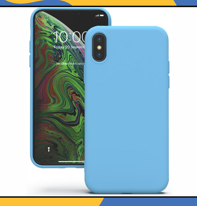 iPhone XR Case – Shockproof Silicone Matte Gel Soft TPU Liquid Rubber Cover – UK
