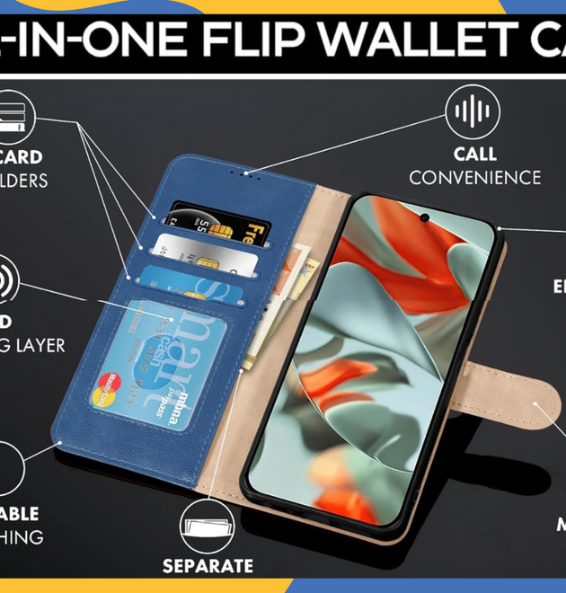 Motorola Edge 50/50 Neo/50 Pro Leather Wallet Flip Case, Shockproof Cover