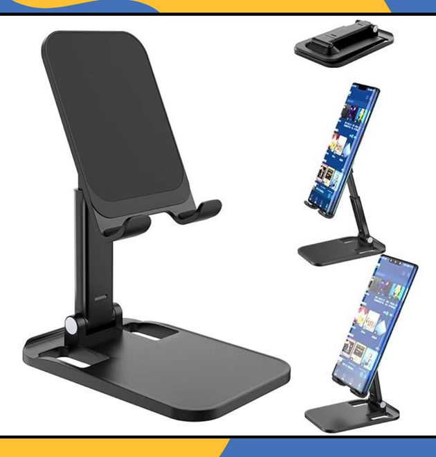 Phone Stand Tablet Mount Fordable Desktop Holder Cradle Dock Universal Mobile UK