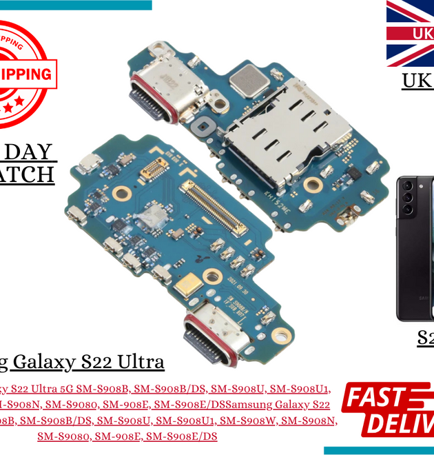 Samsung Galaxy S22 Ultra 5G Charging Port Dock Connector Replacement SM-S908U
