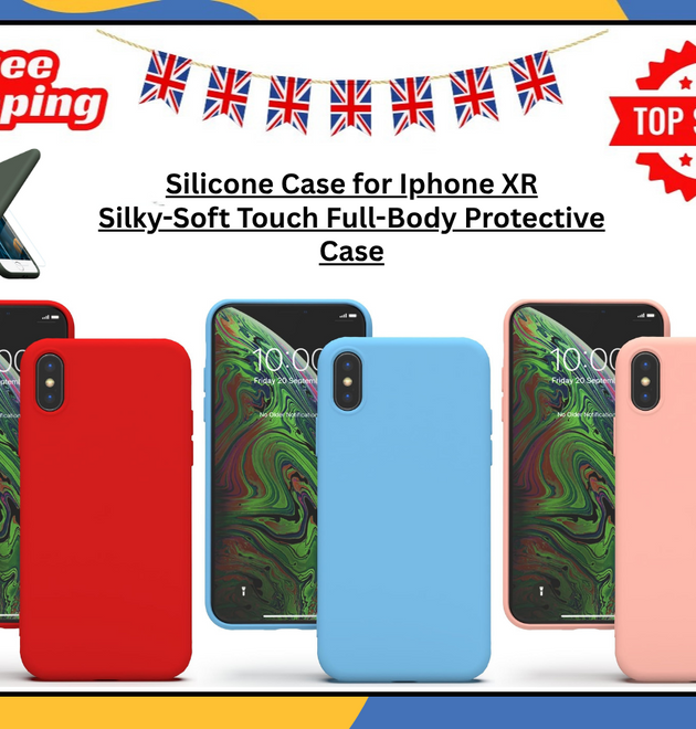 iPhone XR Case – Shockproof Silicone Matte Gel Soft TPU Liquid Rubber Cover – UK