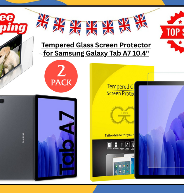 2X Screen Protector For Samsung Galaxy Tab A7 MATTE ANTIGLARE  Tempered Glass UK
