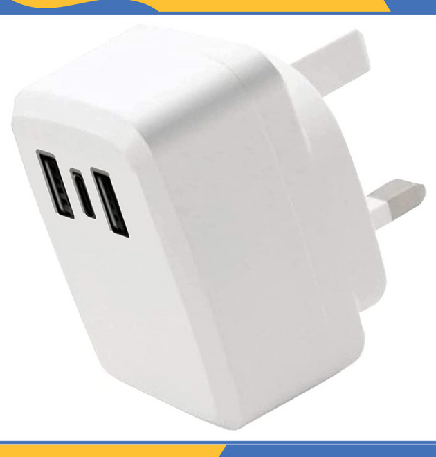 USB-C 20W PD Plug Charger For iPhone Samsung 3 Port Adaptor Fast Charging UK