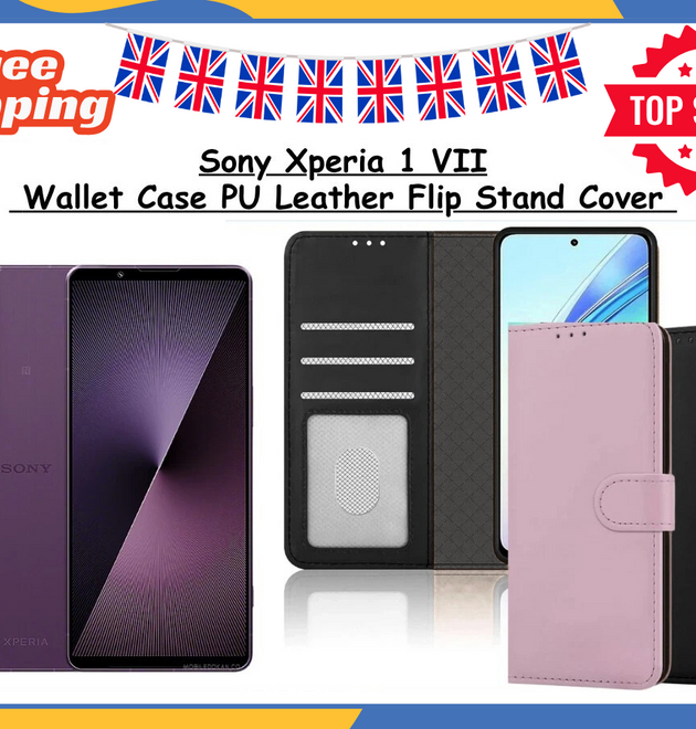 Sony Xperia 1 VII PU Leather Wallet Case Flip Stand Phone Cover Card Holder UK