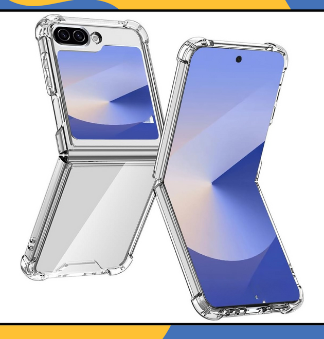 Clear Crystal Case For Samsung Galaxy Z Flip 4 5 6 7 Slim Bumper Phone Cover UK