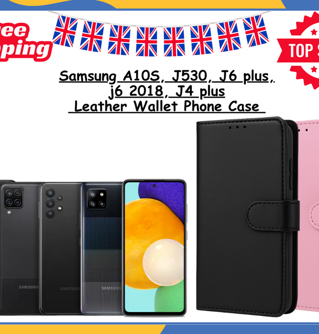 Samsung Galaxy A10S J530 J4 J6 plus Case Leather Wallet Magnetic Phone Cover UK