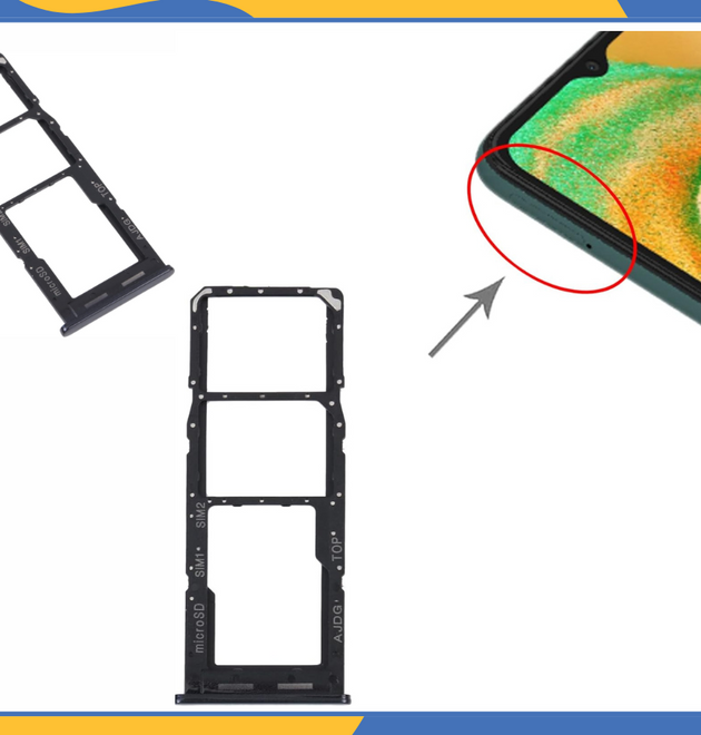 For Samsung Galaxy A04s SM-A047F DualSIM SD Card Tray Slot Holder Replacement UK