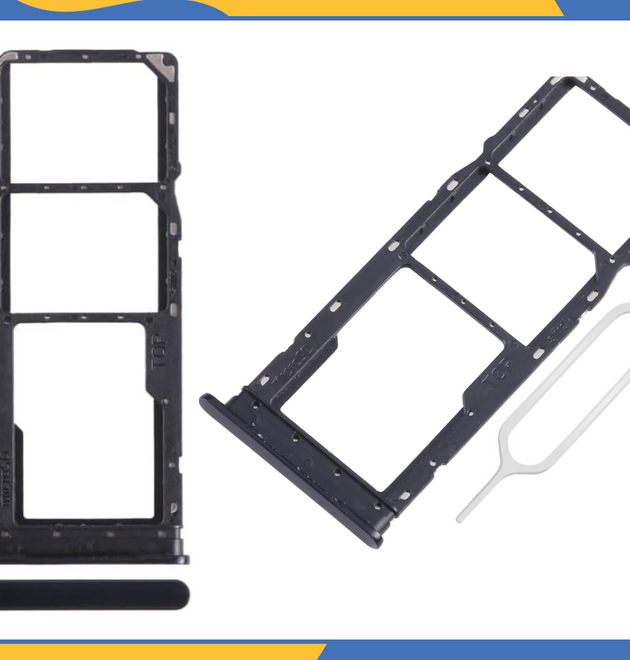 For Samsung Galaxy A05 Dual SIM Card & SD Tray Holder Replacement - OEM Black UK