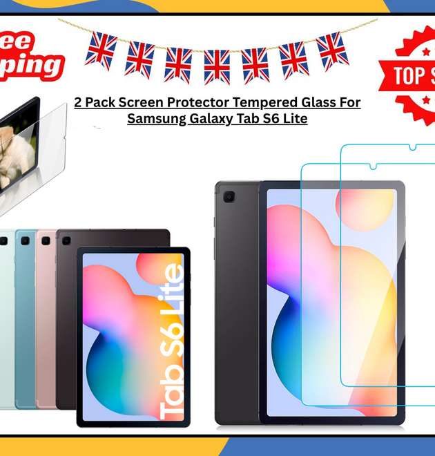 2X Tempered Glass Screen Protector For Samsung Galaxy Tab S6 Lite 10.4 P610 P615