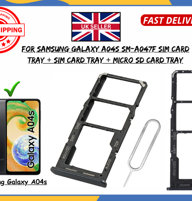 For Samsung Galaxy A04s SM-A047F DualSIM SD Card Tray Slot Holder Replacement UK