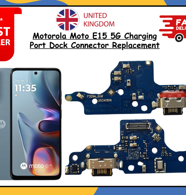 For Motorola Moto E15 Charging Port Dock Connector Flex Cable Mic Replacement UK