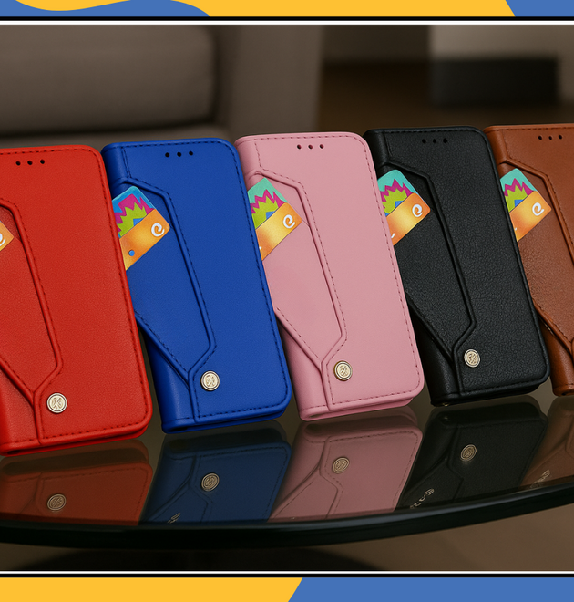 iPhone XR 7 8 15 14 13 12 11 Pro Max Leather Wallet Card Holder Phone Case UK