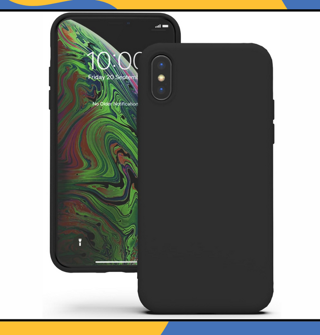 iPhone X /XS Liquid Silicone Case Shockproof Matte TPU Back Phone Cover UK Stock