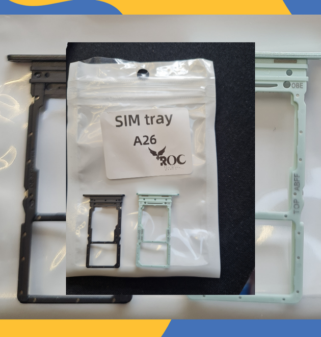 For Samsung Galaxy A26 Dual SIM Card & Micro SD Tray Holder Replacement - OEM UK