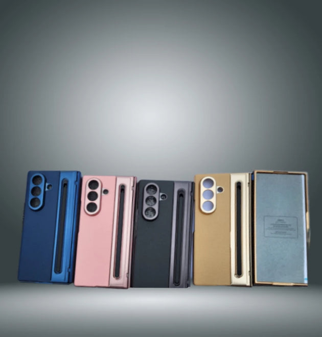 Leather Case with Pin Slot and Glass
