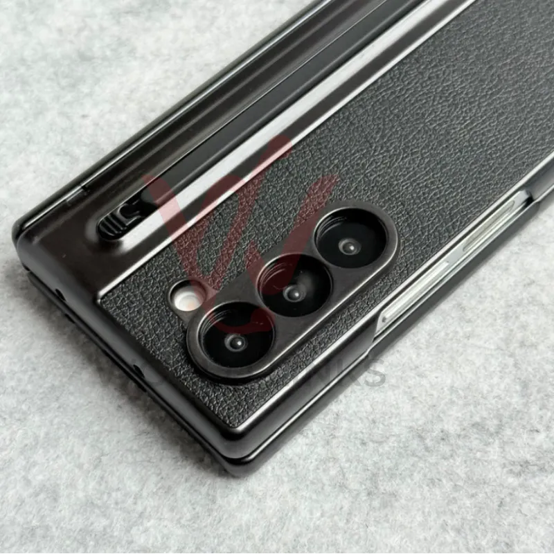 Leather Case with Pin Slot and Glass