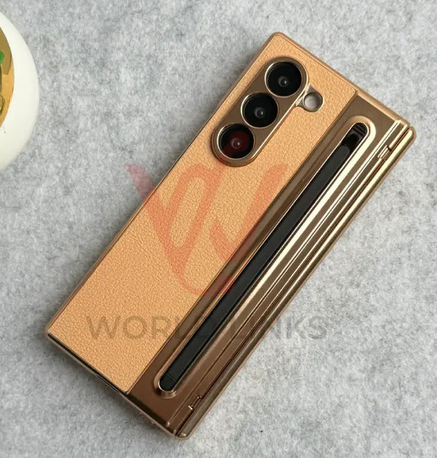 Leather Case with Pin Slot and Glass