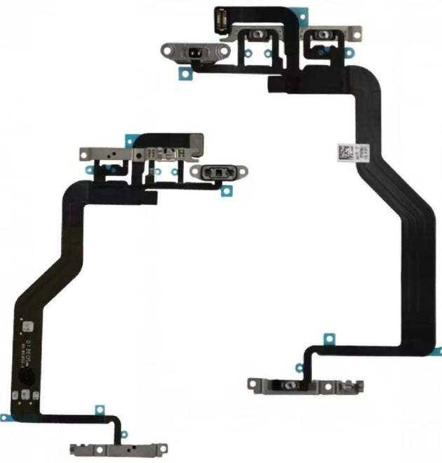 For iPhone 12 Power Flex Cable Replacement Volume Buttons Mute Switch Brackets